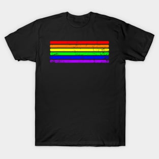 Pride Month Simple Lgbt Rainbow Flag T-Shirt